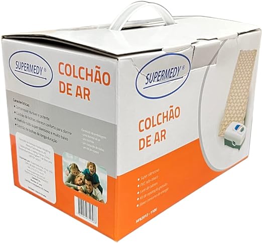 Colchão de Ar Pneumático Anti Escaras com Compressor - Supermedy110v