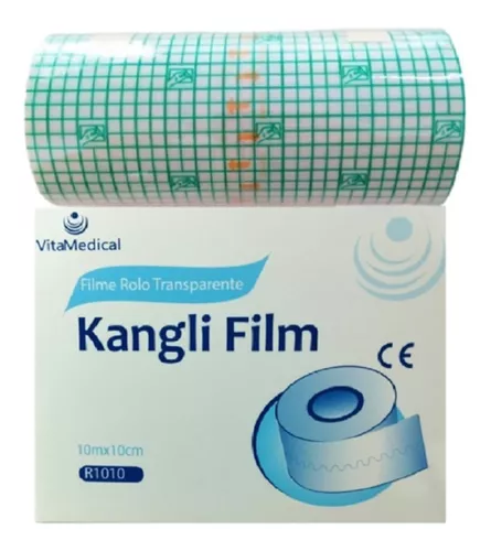 Curativo Transparente Filme Adesivo Em Rolo 10cmx10m Kangli