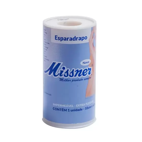 Esparadrapo Impermeável 10cmx4,5m MISSNER (Branco)