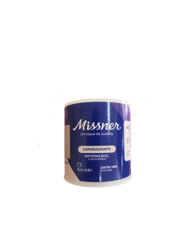 Esparadrapo Impermeável Branco Missner -  5cm x 4,5m