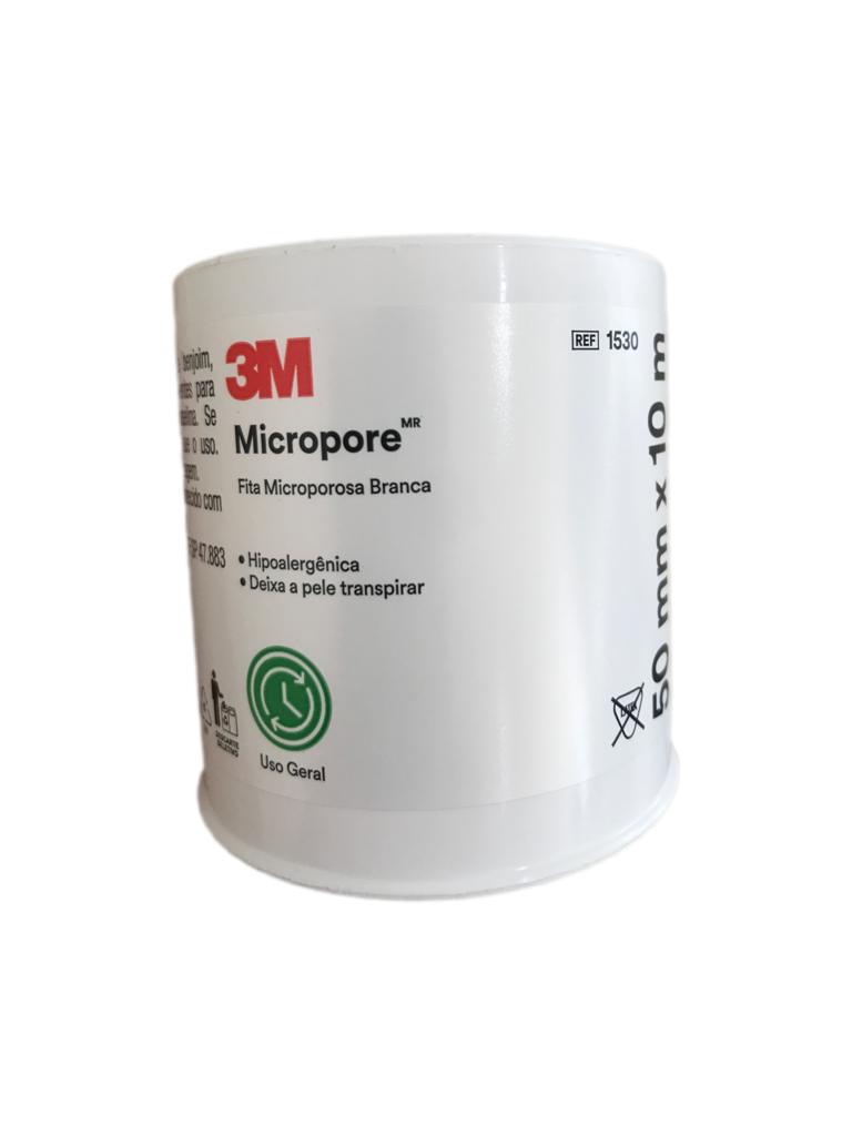 Fita Micropore 3M 50mm x 10m - Branco