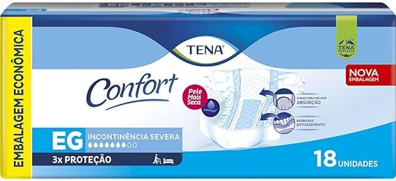 Fralda Geriátrica Tena Confort EG 18 Unidades