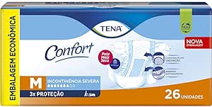 Fralda Geriátrica Tena Confort M 26 Unidades