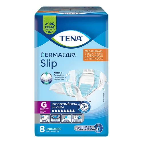 Fraldas para adultos Tena Dermacare Slip G x 8 unidades