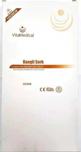 Kangli Sorb Alginato De Cálcio E Sódio 10x20cm