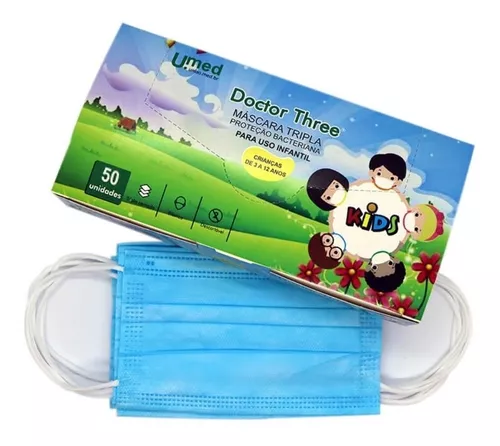 Máscara Cirúrgica Tripla Descartavel C/ Elastico Doctor Thre
