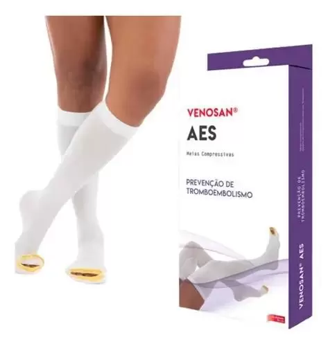 Meia Coxa Anti Trombo 18mmhg Venosan Aes Agh 3/4 Pé Aberto