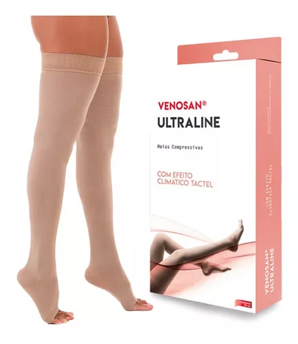 Meia Venosan 20-30mmhg Ultraline 4000 Agh 7/8 Pé Aberto'