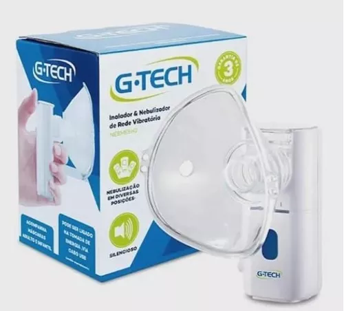 Nebulizador E Inalador Rede Vibratória S Fio Gtech Nebmesh2